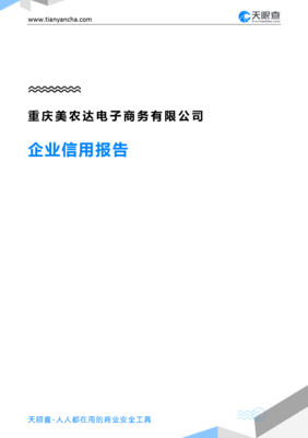 重慶美農達電子商務企業(yè)信用分析 天眼查視角下的審視